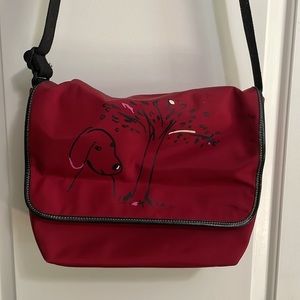 Kate spade artist collab with Maira Kalman messenger bag